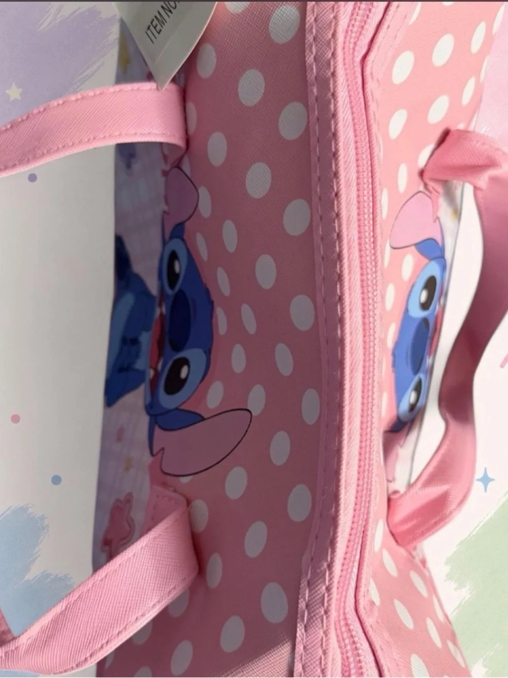 Stitch Inspired Mini/Kids Pink Duffle Bag | Travel Bag | Weekender | New